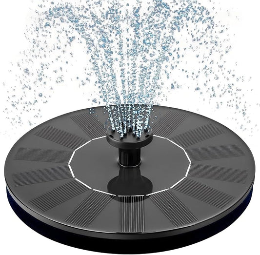 Solar Fountain Pump Bird Bath, 3W Floating Powered Water, Outdoor Panel for Garden, Pond, Pool, Decor & Tools