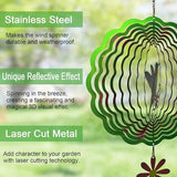 Hummingbird Wind Spinner,Metal Wind Spinners for Outdoor,3D Double Sided Hanging Decor for Indoor,Outdoor,Unique Gifts for Women