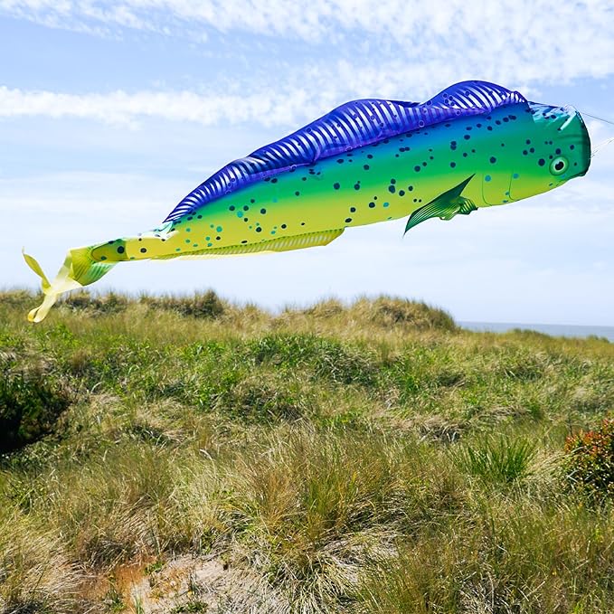 In the Breeze 5116 — Dorado Fish Windsock-Hanging Outdoor Decoration, 48 inches