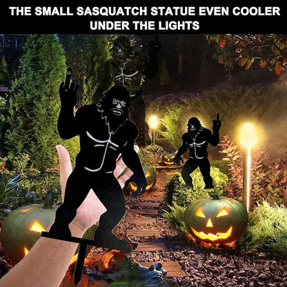 Funny Sasquatch Garden Stake Gifts - Cool Metal Sasquatch Lover Present for Birthday Fathers Day Christmas Valentines for Men Women, Novelty Yard Statue Outdoor Prank & Conversation Starter, 1 Pack