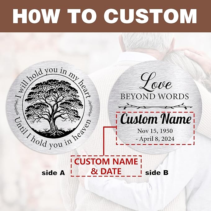ASTARIN Personalized 30" Bereavement Wind Chimes for Outside, Memorial Gift in Remembrance of a Loved One, Sympathy Gift for Loss of Mother Father Husband, Garden Patio Decor