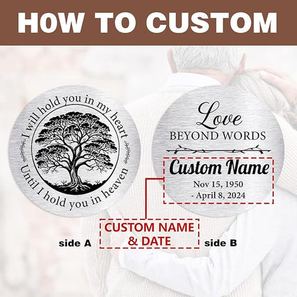 ASTARIN Personalized 30" Bereavement Wind Chimes for Outside, Memorial Gift in Remembrance of a Loved One, Sympathy Gift for Loss of Mother Father Husband, Garden Patio Decor