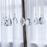 KANPURA Pack of 10 Clear Crystal Suncatcher Chandelier Lamp Lighting Drops Pendants,Hanging Glass Ball Prisms Window Home Christmas Tree Decor