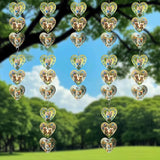 Wind Spinners Outdoor, Bird Repellent，3D Hearts Cat Pattern Hanging, 15 inches, Kinetic, Stainless-Steel Metal, Indoor and Outdoor Decoration for Garden, Patio, Yard, Gift for Women Mom Wife.