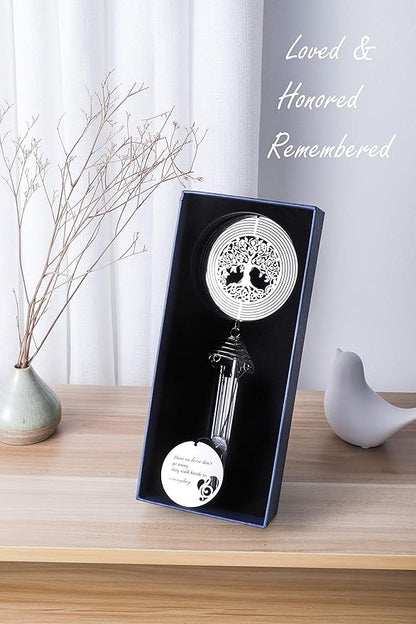 Sympathy Memorial Wind Chimes with Tree of Life Wind Spinner for Loss of Loved One - Ideal Bereavement/Condolence/Sorry for Your Loss Gifts