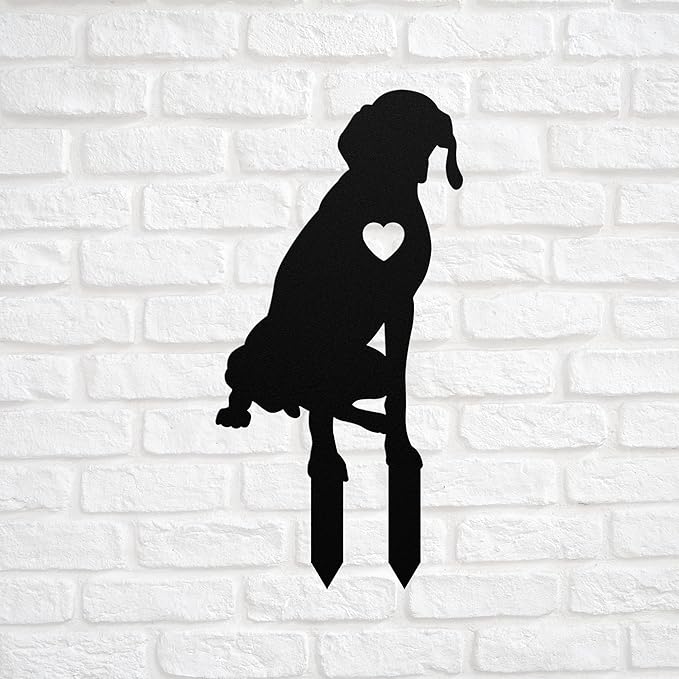Personalized German Shorthaired Pointer Garden Statue Stake,Custom Gsp Dog Outdoor Yard Art Decor,Memorial Remembrance Sculpture for Yard Garden Porch Lawn Grassland Park Farm Flowerpot Decor.