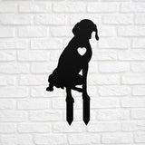Personalized German Shorthaired Pointer Garden Statue Stake,Custom Gsp Dog Outdoor Yard Art Decor,Memorial Remembrance Sculpture for Yard Garden Porch Lawn Grassland Park Farm Flowerpot Decor.