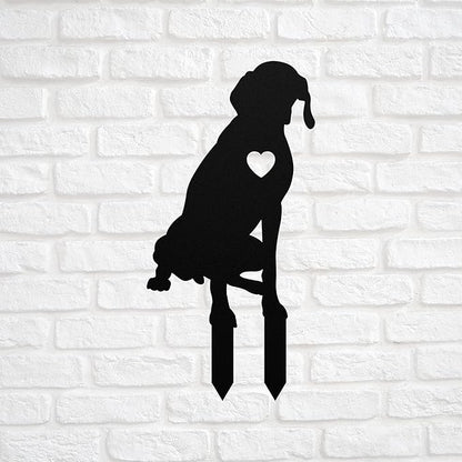 Personalized German Shorthaired Pointer Garden Statue Stake,Custom Gsp Dog Outdoor Yard Art Decor,Memorial Remembrance Sculpture for Yard Garden Porch Lawn Grassland Park Farm Flowerpot Decor.