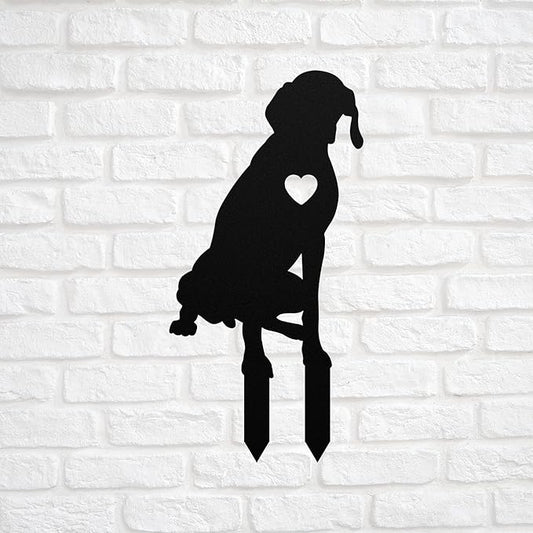 Personalized German Shorthaired Pointer Garden Statue Stake,Custom Gsp Dog Outdoor Yard Art Decor,Memorial Remembrance Sculpture for Yard Garden Porch Lawn Grassland Park Farm Flowerpot Decor.