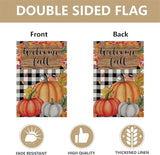 Garden Flags, Garden Flag, Stained Glass Style Pumpkin Maple Leaf Double-Sided Flags for Farmhouse Yard Outdoor Decoration-12 x 18inch (Pumpki6)