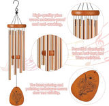 Mothers Day Nana Gifts, Nana Wind Chimes for Outside, Heartfelt Love Quote Floral Windchime for Home Garden Patio Yard Decor