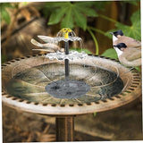 Solar Fountain 2-Tier 2.5W Solar Water Fountain DIY Decorative Pump with Tray and 300cm Cable Water Pump for Bird Bath Garden Pond Pool