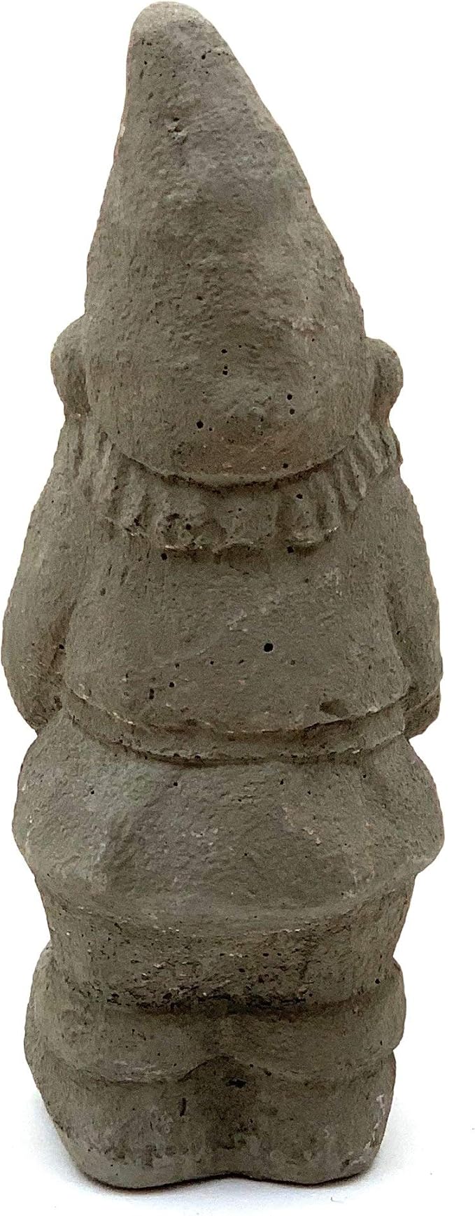Garden Gnome with Bucket: Solid Durable Stone Statue with Vintage Texture. Sealed for Outdoors. Handcrafted USA. (Antique/Gray)