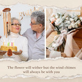 Leebbsin Birthday Gifts for Women, 70th Birthday Gifts Wind Chimes, Happy 70 Years Old Gift for Women Friendship, Best Friends, Coworker, Sister, Mom, Wife, Best Gift Ideas-Large 36''
