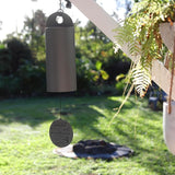 36" Extra-Large Serenity Bell Parameter Unique Serenity Bell with Deep Resonance Metal Cylinder Wind Chimes Outdoor Windbell Deep Tone Garden Decor Sympathy Gift Home Decoration
