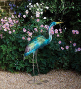 Regal Art & Gift Mystic Crane Metal Statue – Indoor Outdoor Decorative Sculpture for Home & Garden Décor, Weather-Resistant Yard Art Figure for Patio, Lawn - Upward Gaze