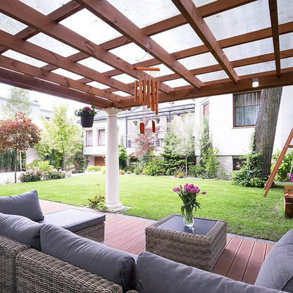 Wind Chimes Wooden Bamboo Wind Chimes with Amazing Deep Tone for Relaxation Patio Garden Home Decor
