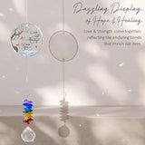 Glass Ornament Suncatcher - I am Always with You - Sympathy Gift for Loss of Loved One - Grief Gifts - Heaven Funeral Keepsake - Mother's Day for Mom Dad Grandpa Grandma