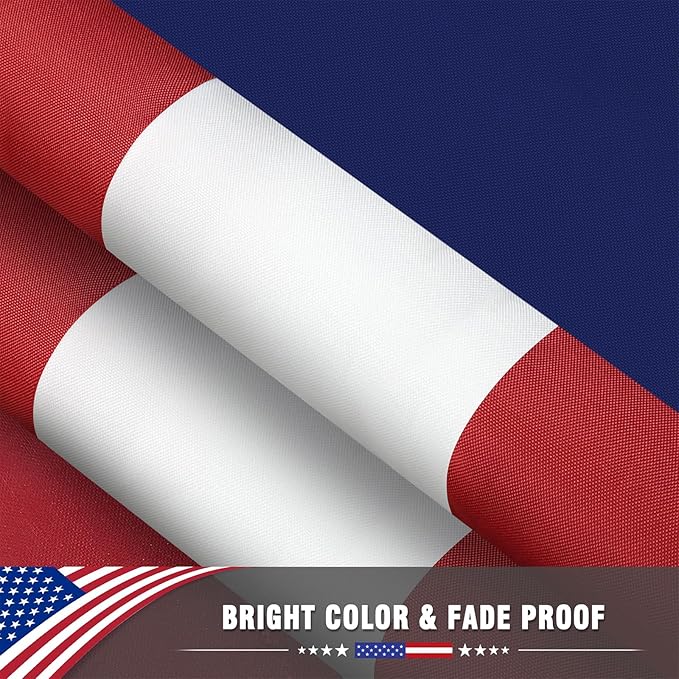 American Flag 3x5 Ft, American Flags for Outside 3x5, US Flag with Bright Color, Brass Grommets & Fade Proof Polyester for Outdoor Flying & Indoor Decor- Home, Garden, Porch