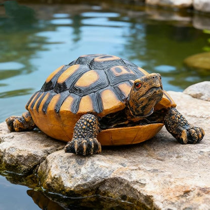 14.9-inch Outdoor Sea Turtle Statue Decoration, Large Lifelike Turtle Sculpture for Outdoor Garden, Courtyard Lawn, Lawn Landscape, Swimming Pool Decoration, Housewarming Gift