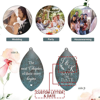 ASTARIN Wedding Gifts Wind Chime, Personalized Names & Date Wind Chimes Gifts for Couple 2024, Wedding Gift for Newlywed Bride Groom, Engagement Gift Valentine’s Day Anniversary(Produced in USA)