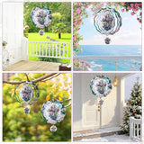 Cross Wind Spinners Outdoor - 3D Christian Christmas Winter Wind Spinner for Yard Patio Ornament Garden Decor, 12 Inch Hanging Kinetic Metal Wind Spinners Xmas Merry Gifts for Mom