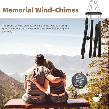 Retirement Gift for Woman Men, 32" Wind Chimes Retirement Gifts, Happy Retirement Gifts for Coworker Colleague Boss Teachers Nurses Friends, Going Away Gifts Retirement Decorations (Black)