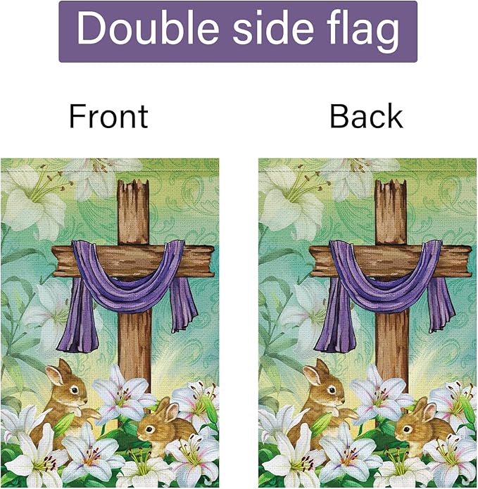 Louise Maelys All Season Garden Flag 12 Set Seasonal Double Sided 12x18 Inch Holiday Welcome Small Burlap with Anti-Wind Clip and Stopper St. Patrick's Father's Mother's Day Outdoor Outside Yard Decor