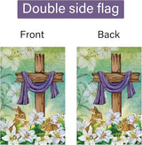 Louise Maelys All Season Garden Flag 12 Set Seasonal Double Sided 12x18 Inch Holiday Welcome Small Burlap with Anti-Wind Clip and Stopper St. Patrick's Father's Mother's Day Outdoor Outside Yard Decor