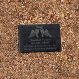 PlaqueMaker Black Granite Memorial Headstone Or Garden Memorial for Lost Infant or Child - Include You Personalized Text. Can be Used as a Sympathy Gift, Garden Stone or Grave Maker (14 x 9 x 2)
