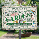 Custom Metal Signs with Name Made in USA Personalized Vintage Garden Sign Waterproof Vintage Decorative Metal Print for Wall Decor Customized Home Garden Ideas Gifts Artwork Prints for Yard Ourdoor