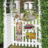 Squirrel Funny Metal Tin Signs for Yard Garden Decor - Warning Property Is Protected Signs Squirrel Gifts Decorations 8x12 Inch