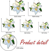 White Lily Flower Acrylic Suncatcher, Flower Suncatchers for Window Hangings, Stained Glass Effect Garden Decor, Gift for Mother's Day, Mom, Grandma, Wife, Women