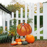 K KILIPES 18.9" H Metal Pumpkin Garden Stake Decorative Fall Pumpkin Yard Sign for Home Outside Garden Lawn Porch Autumn Thanksgiving Decorations (1)