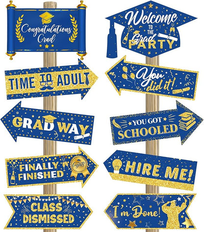 Camping Party Sign Camping Party Themed Directional Signs Camper Welcome Yard Outdoor Wall Sign Supplies Photo Props Backdrop Decoration Decor(Vivid)