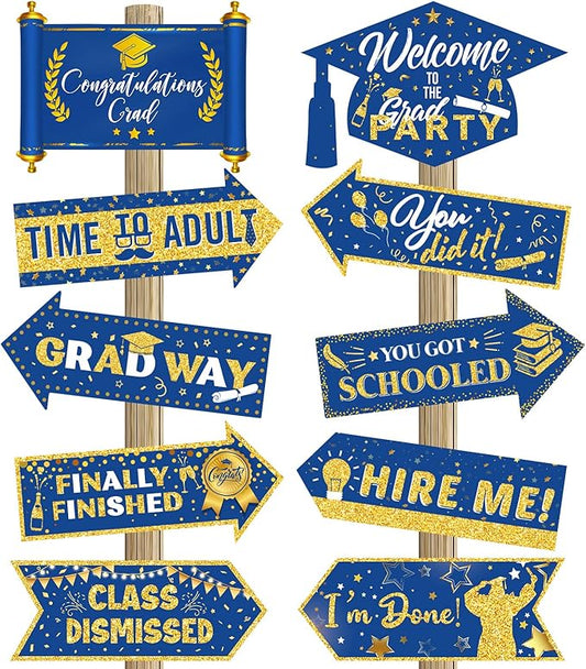 Camping Party Sign Camping Party Themed Directional Signs Camper Welcome Yard Outdoor Wall Sign Supplies Photo Props Backdrop Decoration Decor(Vivid)