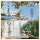 French Bulldog Gifts Windchimes - Metal Wind Chimes for Outside Dog Decor with Greeting Card Garden Yard Patio Indoor Home Art Hanging Birthday Gift for Animal Lover Women Mom Grandma Wife