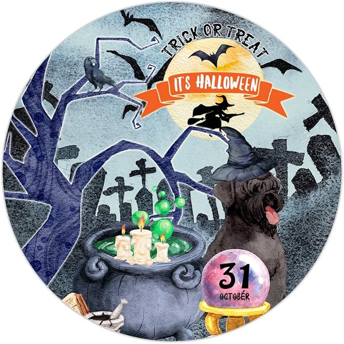 Retro Metal Sign 12"x12",Happy Halloween Scary Night Grave Witch Bats Trick Or Treat Dog Aluminum Tin Metal Sign for Home Living Room Bedroom Garden Farm Patio Decor Wall Art Poster
