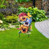 Briarwood Lane Pansy Trio Metal Art