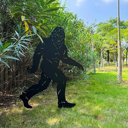 TIGGSY 4ft Bigfoot Metal Outdoor Decor Big Foot Sasquatch Gifts for Men/Women Bigfoot Silhouette Statues for Yard Art, Patio, Lawn, Forests, Garden Decor, Yard Display, Garden Decorations