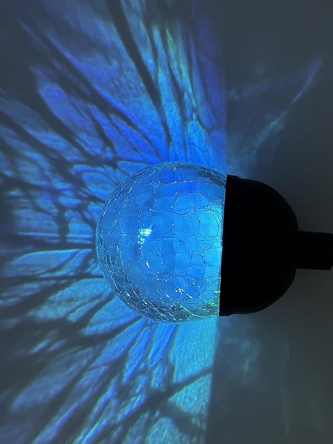 Wind Spinner - Replacement Solar Powered Glass Ball for Newer Version of Solar Multi-Color
