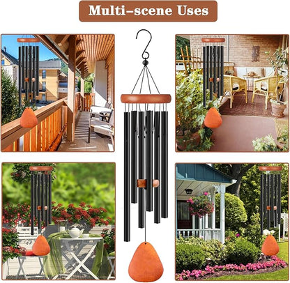 Wind Chimes for Outside, Wind Chimes with Thickened Tube, Outdoor Windchime for Garden Yard Patio Decor, Unique Gift for Women