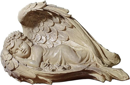 Touch of Class Sweet Dreams Cherub Sculpture Aged Stone