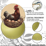 Chicken Coop Hen Vintage Metal Tin Sign Chicken Wreath Wall Decor Kitchen Farmhouse Outdoor Chicken Decor For Chicken Lovers Chicken House Decor 12 Inch