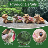 Turtle Outdoor Garden Decor | Desk Accessories for Women & Cute Stuff Turtle Decor | Decor for Shelf, Yard Patio, Office, Funny Turtle Gift for Women, Mother’s Day, Birthday (Green)
