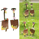 Metal Shovels with Outdoor Garden Art Statues Ornament for Home Farmhouse Sculpture Decor Housewarming Present Housewarming Gift Farmhouse Couple Figurines Iron Shovel Ornaments Cute