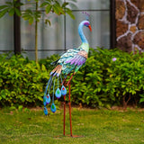 Goodeco 33.5 Inch Metal Peacock Garden Decor - Stunning Decorations for Home Yard Art, Ideal Peacock Gifts for Women & Ornamental Delight