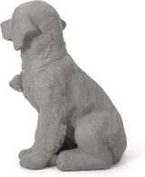 Dog Statue, Outdoor Dog Statue, Stone Gray, No Assembly Required