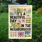 MAIANEY [12"x18"] It’s a Beautiful Day in the Garden Flag – Happy Outdoor Yard Banner, Double-Sided Garden Flag for Spring & Summer Decor, Double Sided, Seasonal Decoration, Farmhouse