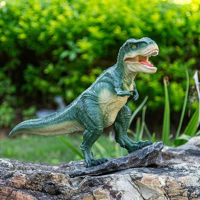 Dinosaur outdoor garden decoration, Tyrannosaurus rex statue yard decoration, outdoor decoration, courtyard art, lawn ornaments, dinosaur gifts, suitable for women/men/dinosaur enthusiasts as gifts
